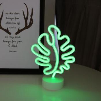 Luz Nocturna Para El Hogar Forma De Neón - Árbol Verde