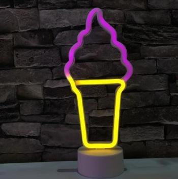 Luz Nocturna Casera En Forma De Cono De Neón