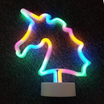 Luz De Noche Para El Hogar En Forma De Neón-Unicornio