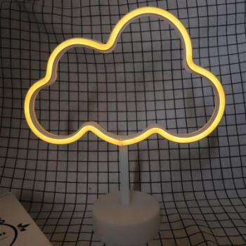 Luz De Noche Para El Hogar En Forma De Neón-Nubes