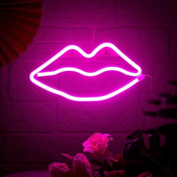 Luz Nocturna Para El Hogar En Forma De Labios De Neón