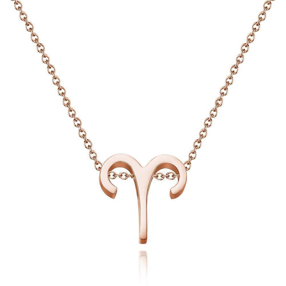 Collar Doce Constelaciones-Aries-Acero Inoxidable Antioxidante