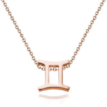 Collar De Las Doce Constelaciones-Gemini-Anti-Oxidación Acero Inoxidable