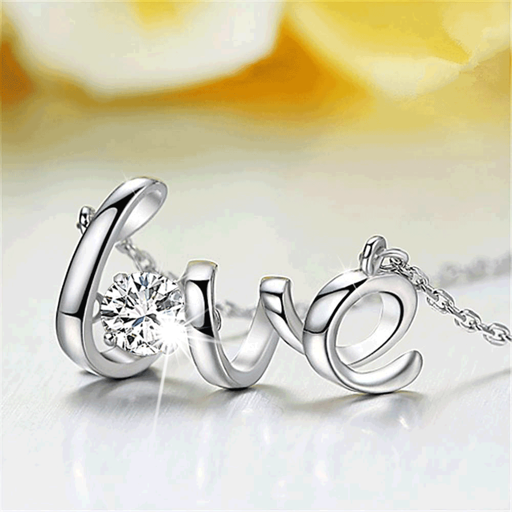 Collar Love Dancing Stone Plata