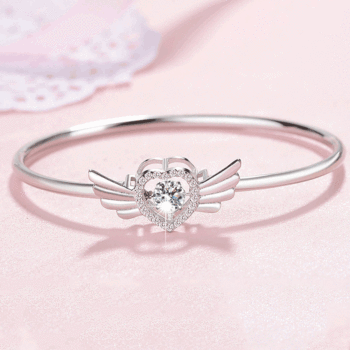 Brazalete Piedra Danzante Plata
