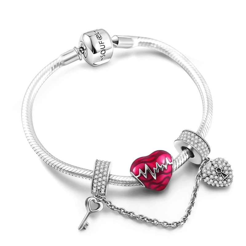 Abra La Puerta Del Amor Pulsera De Plata De Ley 925