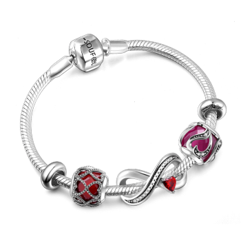 Pulsera Infinite Love Plata De Ley 925