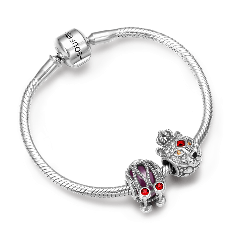Pulsera Calabaza Coche Plata De Ley 925