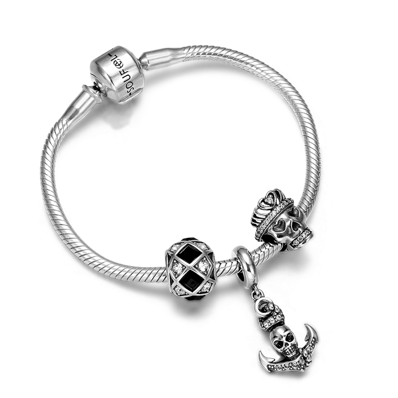 Pulsera Pirata Plata De Ley 925