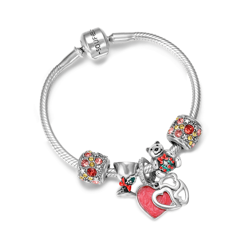 Pulsera Carnaval De Navidad Plata De Ley 925