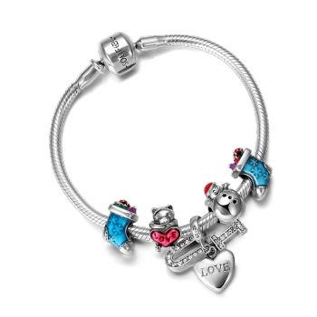 Pulsera Regalos De Navidad Plata De Ley 925