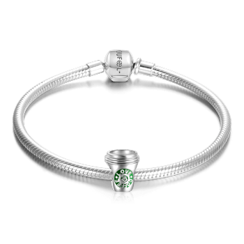 Pulsera Love Coffee Plata De Ley 925