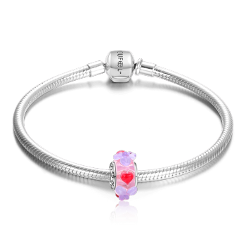 Flores En Plena Floración Pulsera De Plata De Ley 925