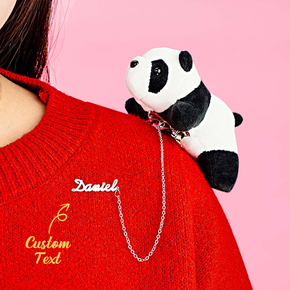 Broche Con Nombre Personalizado Muñeca De Dibujos Animados Regalo Divertido - TuNombrecollar