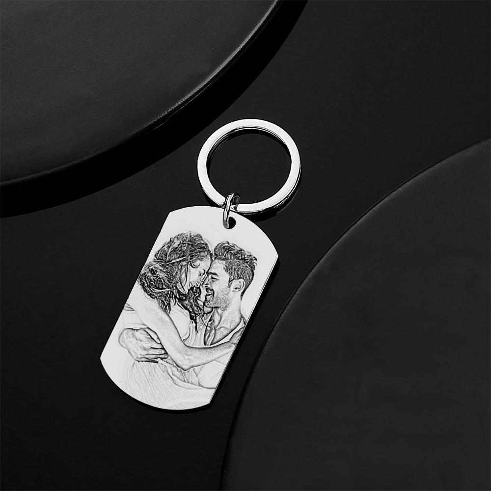 Photo Crystal Keychain Unique Gifts -