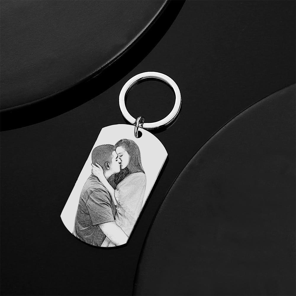Photo Crystal Keychain Unique Gifts -