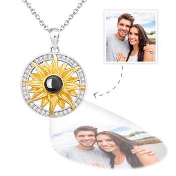 Collar De Fotos Personalizado Proyección Girasol Simulación Regalos Divertidos - TuNombrecollar