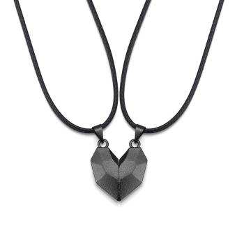 Collar magnético personalizado en forma de corazón 2 piezas Regalos para parejas