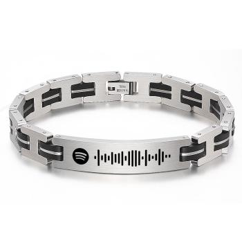 Regalos De La Música De La Pulsera Del Código De Spotify Personalizados Escaneables Para El Hombre