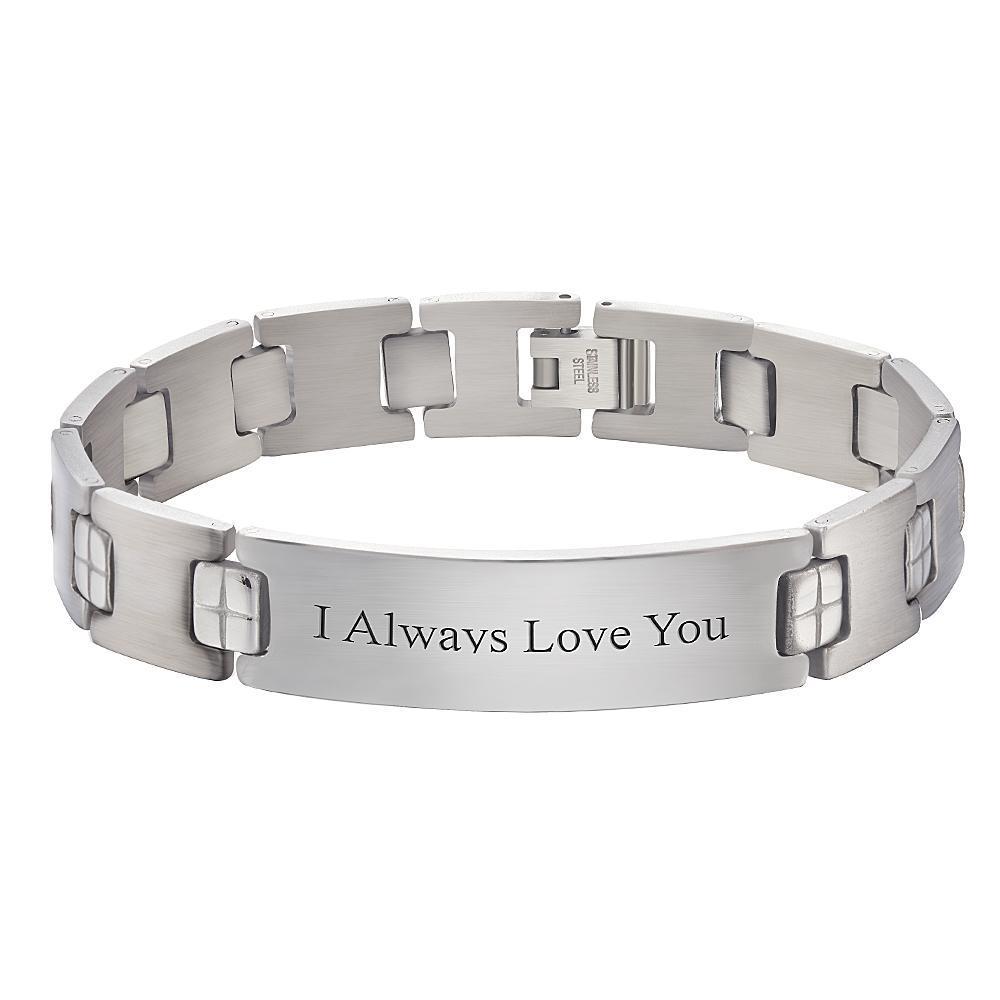 Pulsera Grabada Pulsera Para Hombre Pulsera Con Nombre Personaliza Tu Texto Regalos Para Él