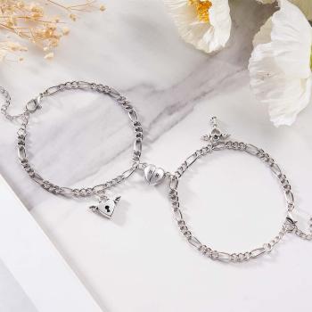 Conjunto De Pulseras De Corazones Para Siempre - TuNombrecollar