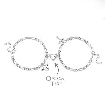 Conjunto De Pulseras De Corazones Para Siempre - TuNombrecollar