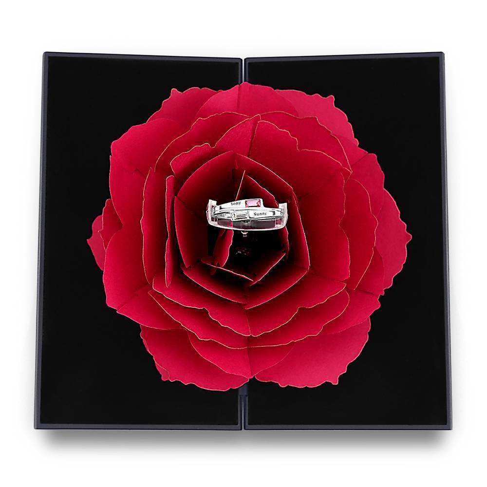 Red Rose Ring Box