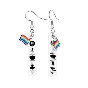 Pendientes Personalizados Con Código Spotify