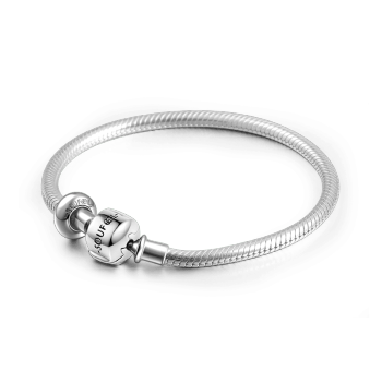 Pulsera De Plata De Ley 925 Con Dije De Tapón De Estilo Común