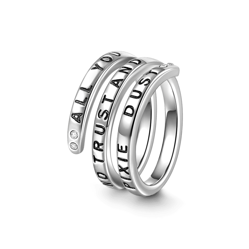 Todo Lo Que Necesitas Es Confianza En La Fe Y Un Poco De Polvo De Duendecillo Anillo De Plata De Ley 925