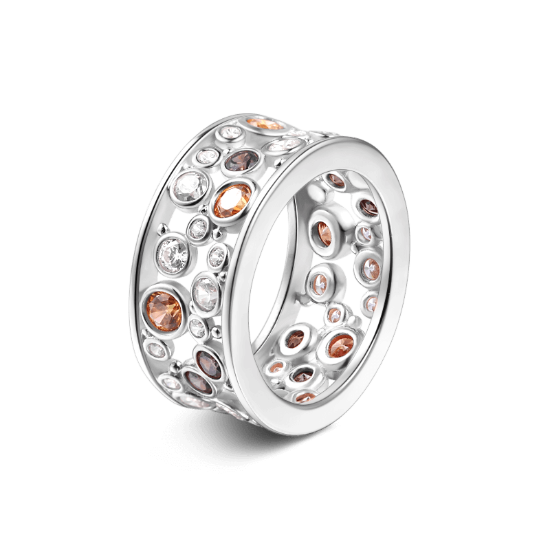 Anillo Halo Mujer Plata De Ley 925