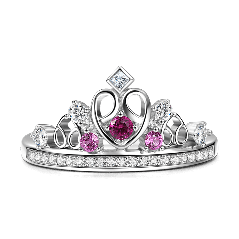 Anillo De Princesa Elegante Para Mujer De Verano Plata De Ley 925