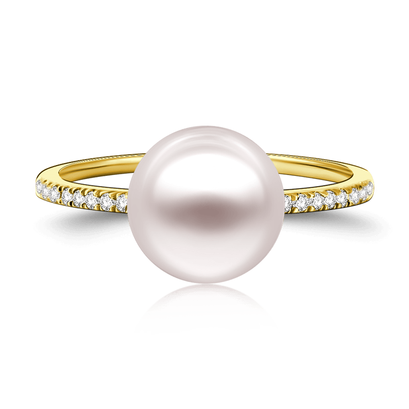 Sea Pearl Sunlight Series Anillo Spring Charm Plata De Ley 925