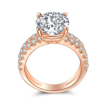 Mujer Testigo De Nuestro Amor Anillo Oro Rosa Plata De Ley 925