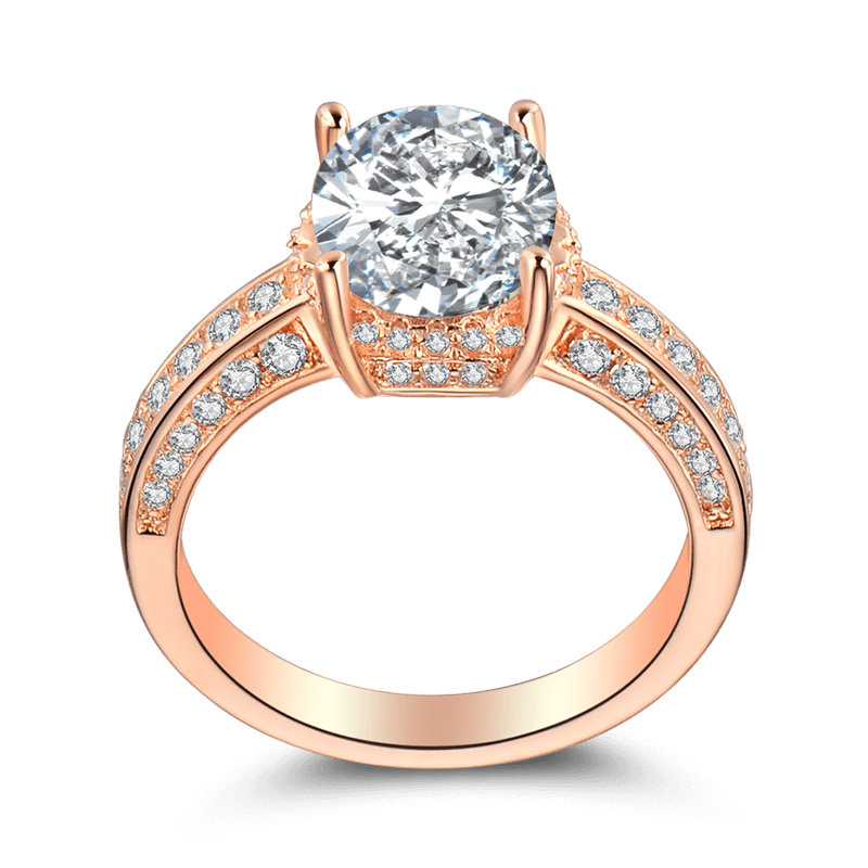 Anillo Mujer Cerca De Ti Oro Rosa Plata De Ley 925