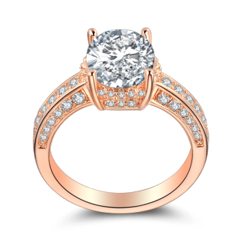 Anillo Mujer Cerca De Ti Oro Rosa Plata De Ley 925