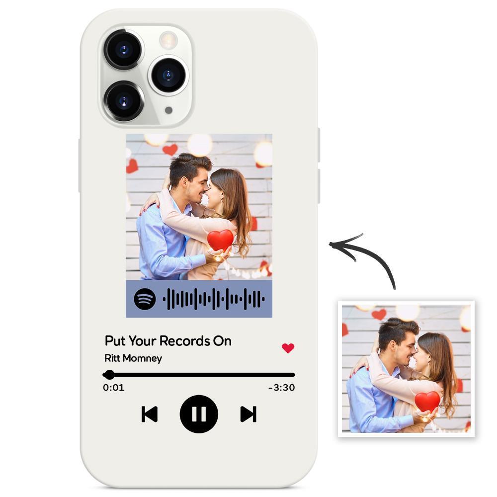 Funda Personalizada Para Iphone Código Spotify Música Regalos Creativos