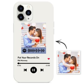 Funda Personalizada Para Iphone Código Spotify Música Regalos Creativos