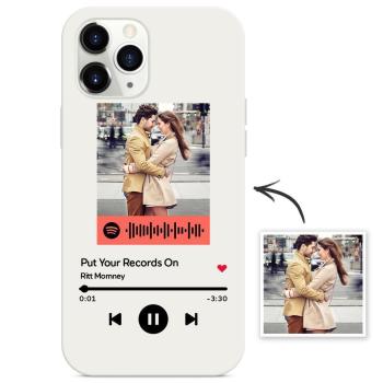 Código Spotify Personalizado Para Iphone Funda De Protección De Música Código De Barras De Color Regalos