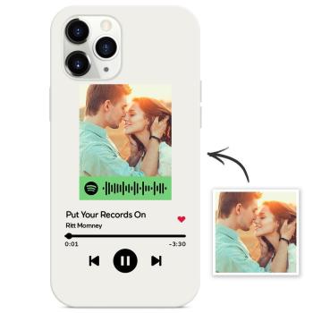 Código Spotify Personalizado Funda Iphone Transparente Tema Musical Regalos De Silicona Conmemorativos Únicos