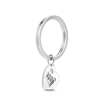 Photo Key Chain, Handwriting Key Chain, Heart-shaped Handwriting Gift - Childern -