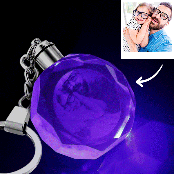 Photo Crystal Keychain Unique Gifts -