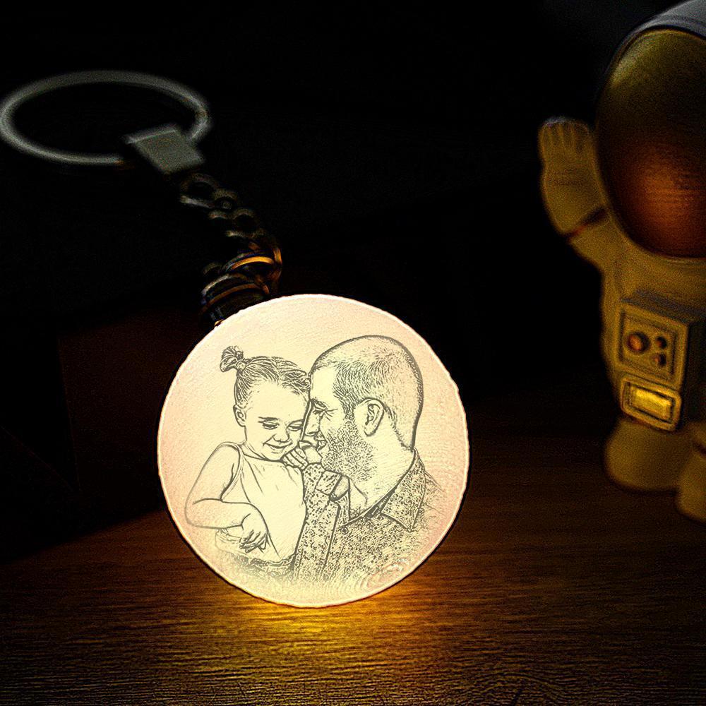 Custom Photo Keychains Crystal Keychain for Couples -