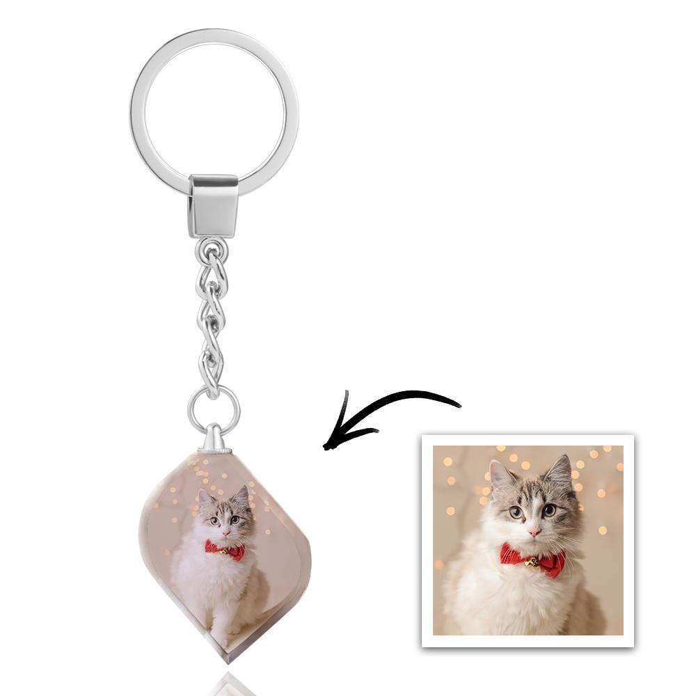 Photo Keychain Crystal Keychain Love my Pets -