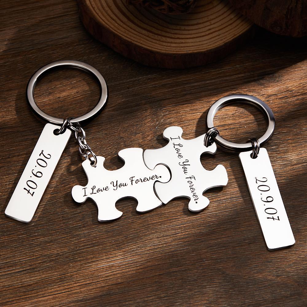 Engraved Keychain 3D Keychain with Birthstone June Memorial Gifts -