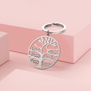 Custom Photo Crystal Keychain Heart-shaped -