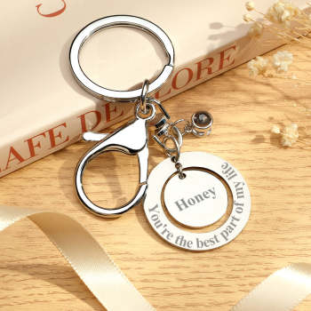 Llavero Personalizado Proyección Personalizada Llavero Con Foto Regalo De Aniversario - TuNombrecollar
