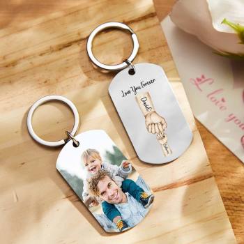 Llavero Personalizado Con Foto Del Mejor Papá, Regalo Del Día Del Padre - 