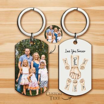 Llavero Personalizado Con Foto Del Mejor Papá, Regalo Del Día Del Padre - 