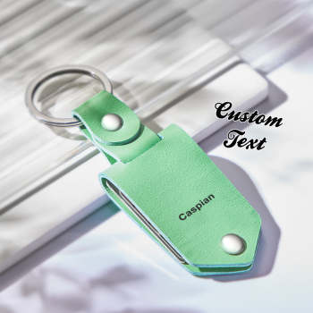 Llavero Con Foto De Cuero Personalizado, Llavero Conmemorativo De Texto Grabado Personalizado, Regalos De Aniversario - TuNombrecollar